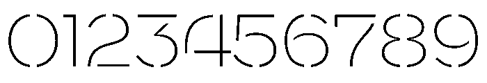 WorkhorseNouveauStencil ExtraLightMax Instance Font OTHER CHARS