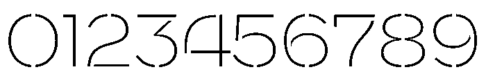 WorkhorseNouveauStencil ExtraLightMed Instance Font OTHER CHARS