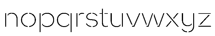 WorkhorseNouveauStencil ExtraLightMed Instance Font LOWERCASE