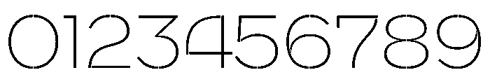 WorkhorseNouveauStencil ExtraLightMin Instance Font OTHER CHARS