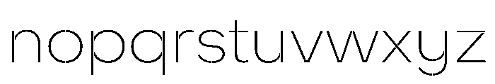 WorkhorseNouveauStencil ExtraLightMin Instance Font LOWERCASE