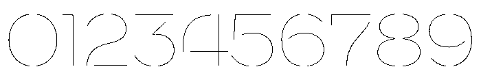 WorkhorseNouveauStencil HairlineMax Instance Font OTHER CHARS