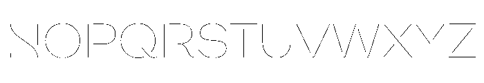WorkhorseNouveauStencil HairlineMax Instance Font UPPERCASE