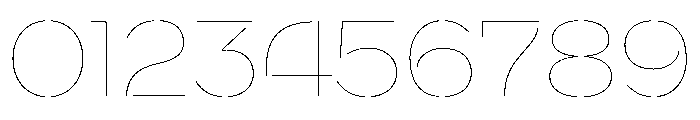 WorkhorseNouveauStencil HairlineMed Instance Font OTHER CHARS