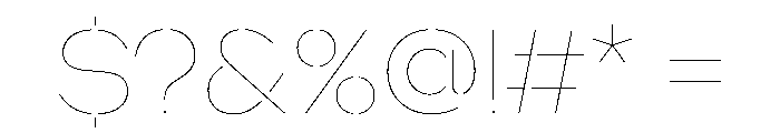 WorkhorseNouveauStencil HairlineMed Instance Font OTHER CHARS