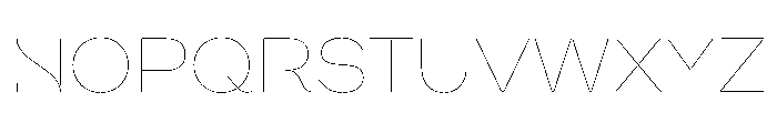 WorkhorseNouveauStencil HairlineMin Instance Font UPPERCASE