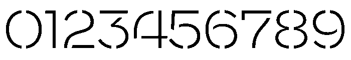 WorkhorseNouveauStencil LightMax Instance Font OTHER CHARS