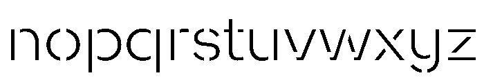 WorkhorseNouveauStencil LightMax Instance Font LOWERCASE