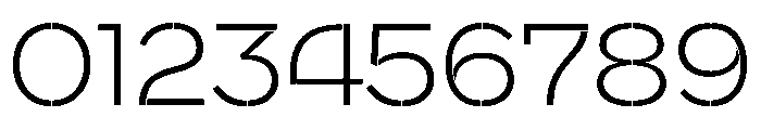 WorkhorseNouveauStencil LightMin Instance Font OTHER CHARS