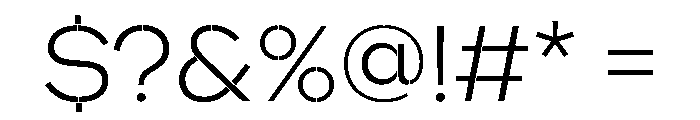 WorkhorseNouveauStencil LightMin Instance Font OTHER CHARS