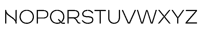 WorkhorseNouveauStencil LightMin Instance Font UPPERCASE