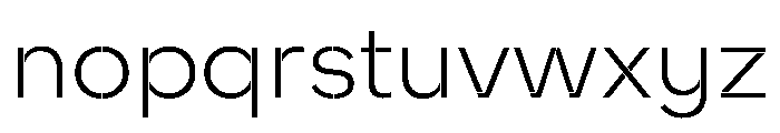 WorkhorseNouveauStencil LightMin Instance Font LOWERCASE