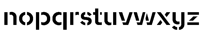 WorkhorseNouveauStencil SemiboldMax Instance Font LOWERCASE