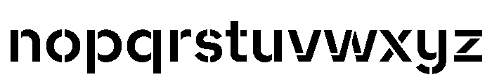 WorkhorseNouveauStencil SemiboldMed Instance Font LOWERCASE