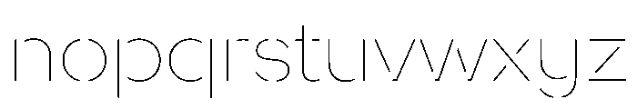 WorkhorseNouveauStencil ThinMax Instance Font LOWERCASE