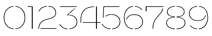 WorkhorseNouveauStencil ThinMed Instance Font OTHER CHARS