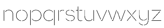 WorkhorseNouveauStencil ThinMed Instance Font LOWERCASE