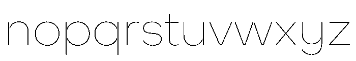 WorkhorseNouveauStencil ThinMin Instance Font LOWERCASE
