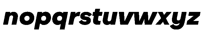 WorkhorseNouveauTracking BlackOblique Instance Font LOWERCASE