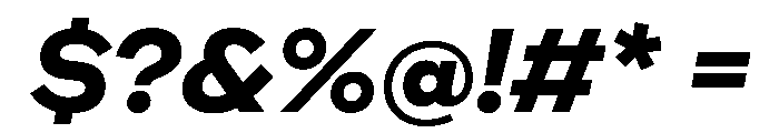 WorkhorseNouveauTracking BoldOblique Instance Font OTHER CHARS