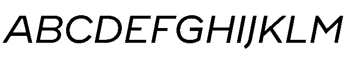 WorkhorseNouveauTracking BookOblique Instance Font UPPERCASE