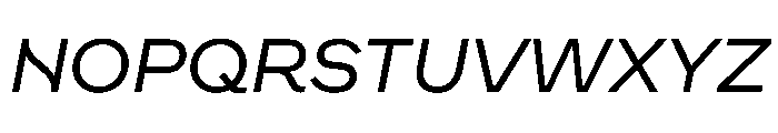 WorkhorseNouveauTracking BookOblique Instance Font UPPERCASE