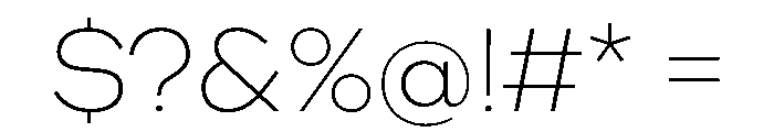 WorkhorseNouveauTracking ExtraLight Instance Font OTHER CHARS