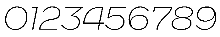 WorkhorseNouveauTracking ExtraLightOblique Instance Font OTHER CHARS