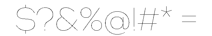 WorkhorseNouveauTracking Hairline Instance Font OTHER CHARS