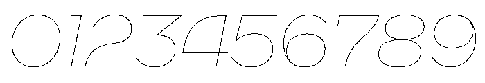 WorkhorseNouveauTracking HairlineOblique Instance Font OTHER CHARS
