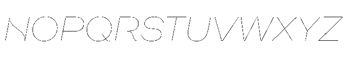 WorkhorseNouveauTracking HairlineOblique Instance Font UPPERCASE