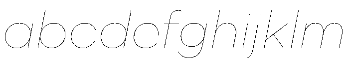 WorkhorseNouveauTracking HairlineOblique Instance FONT