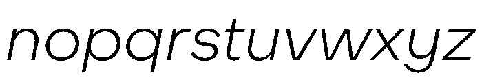 WorkhorseNouveauTracking LightOblique Instance Font LOWERCASE