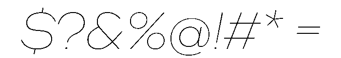WorkhorseNouveauTracking ThinOblique Instance Font OTHER CHARS