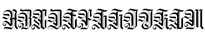 WorkhorseSaboneta Medium Instance Font UPPERCASE