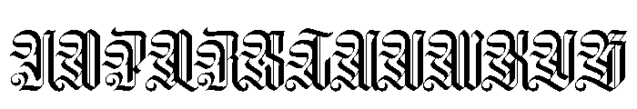 WorkhorseSaboneta Medium Instance Font UPPERCASE