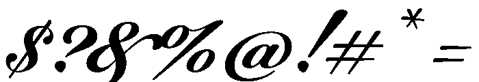 WorkhorseScript Caption Instance Font OTHER CHARS