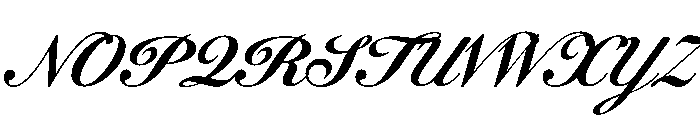 WorkhorseScript Caption Instance Font UPPERCASE