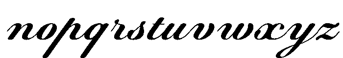 WorkhorseScript Caption Instance Font LOWERCASE