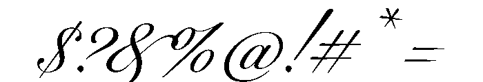 WorkhorseScript Display Instance Font OTHER CHARS