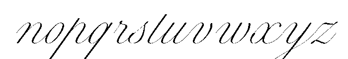 WorkhorseScript ExtraFine Instance Font LOWERCASE
