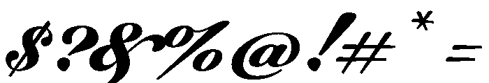 WorkhorseScript Micro Instance Font OTHER CHARS