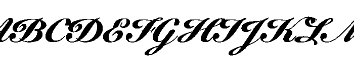 WorkhorseScript Micro Instance Font UPPERCASE
