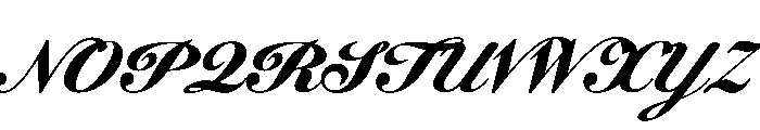 WorkhorseScript Micro Instance Font UPPERCASE
