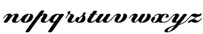 WorkhorseScript Micro Instance Font LOWERCASE
