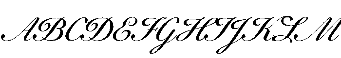 WorkhorseScript Text Instance Font UPPERCASE