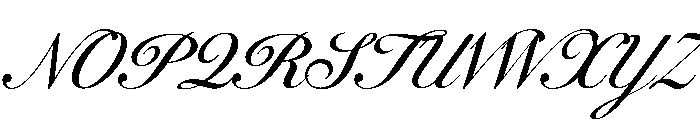 WorkhorseScript Text Instance Font UPPERCASE