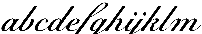 WorkhorseScript Text Instance FONT