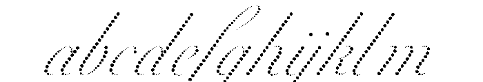 WorkhorseScriptDot Fine FONT