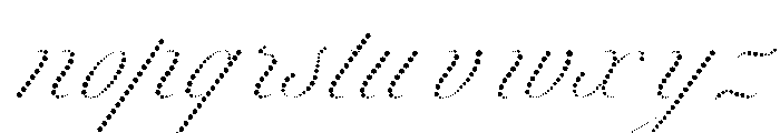 WorkhorseScriptDot Fine Font LOWERCASE